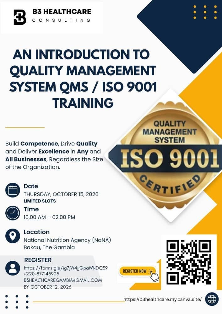 B3 Healthcare training